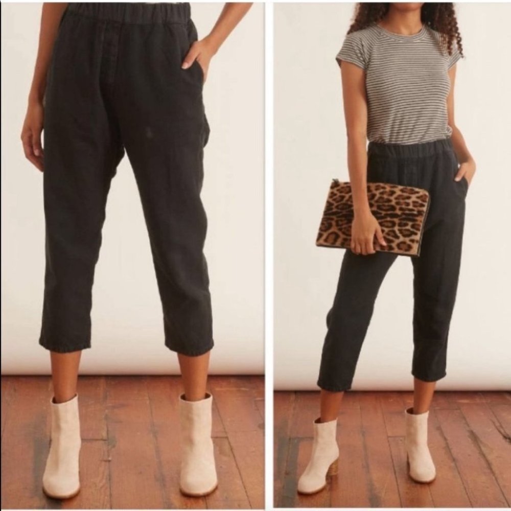 Nili Lotan Casablanca Drop Crotch Ankle Pants in Carbon-S - Picture 3 of 13